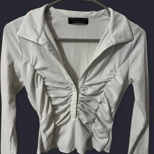 Urban outfitters white rouched